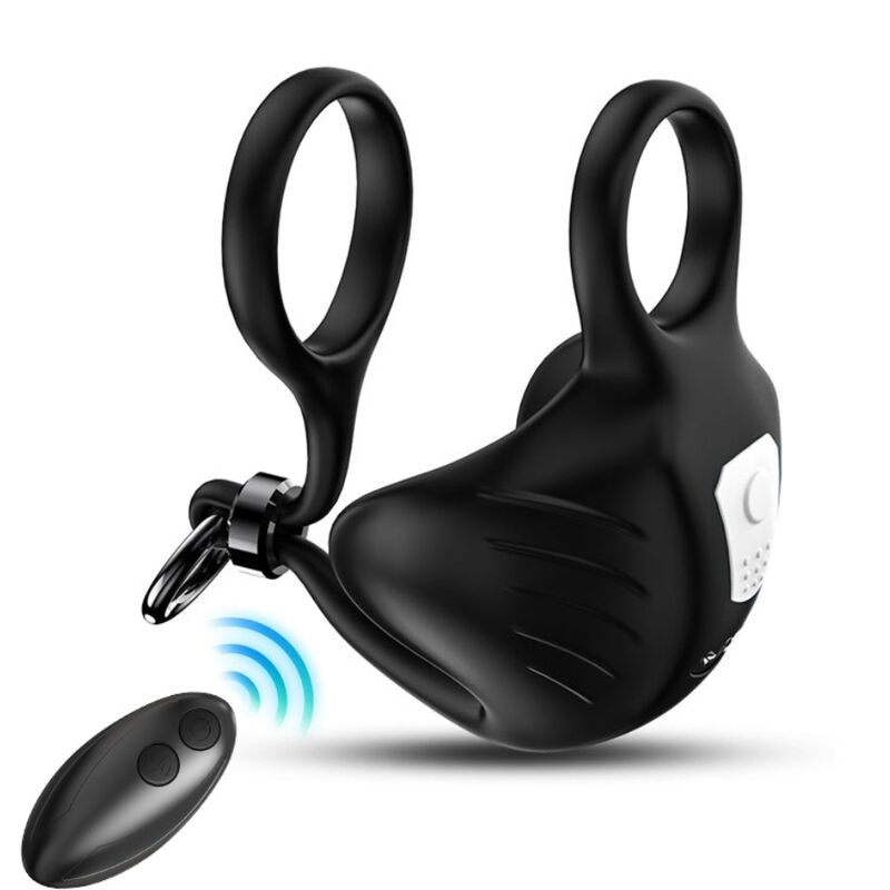 ARMONY - ANILLO VIBRADOR MANTA ESCROTO CONTROL REMOTO NEGRO
