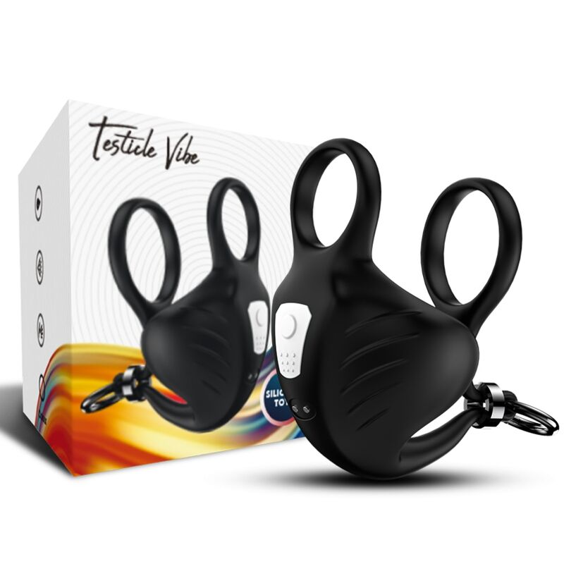 ARMONY - ANILLO VIBRADOR MANTA ESCROTO CONTROL REMOTO NEGRO