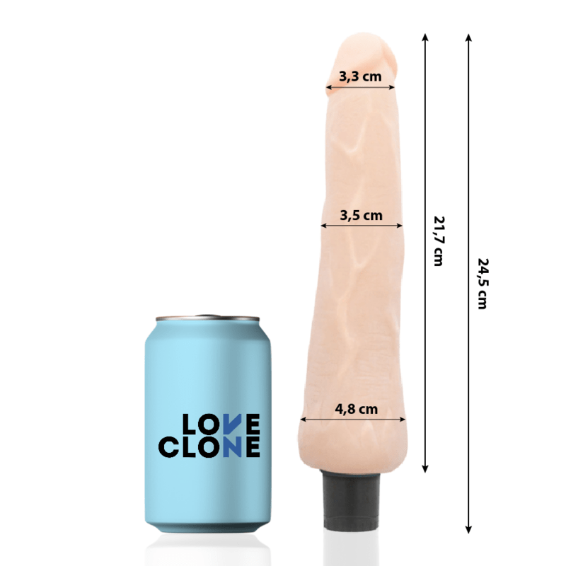 LOVECLONE - RAGNAR VIBRADOR AUTOLUBRICANTE 24,5 CM -O- 3,5 CM