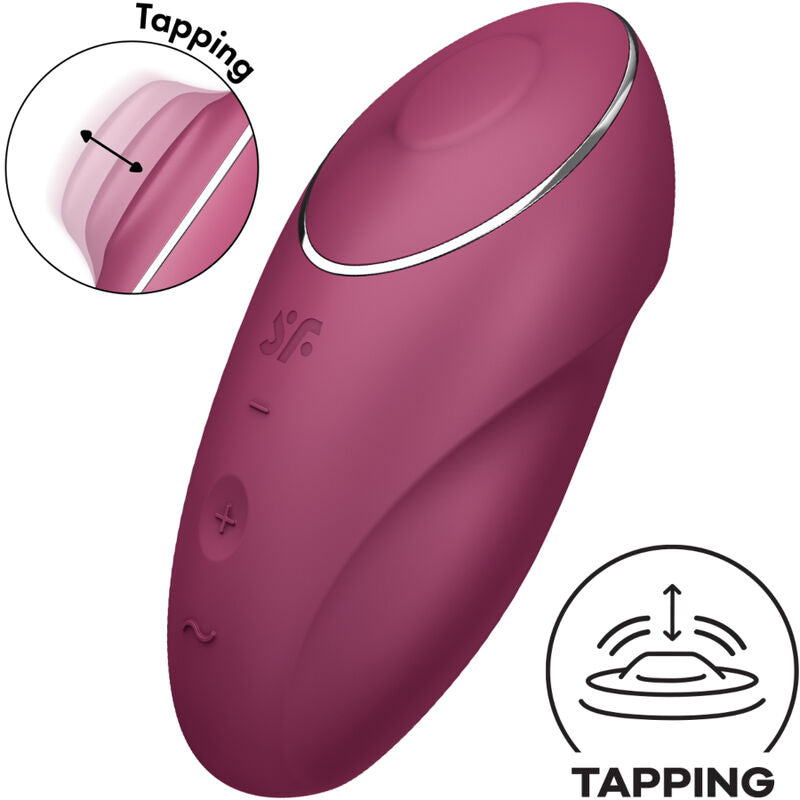 SATISFYER - TAP & CLIMAX 1 VIBRADOR LAY-ON CINZA
