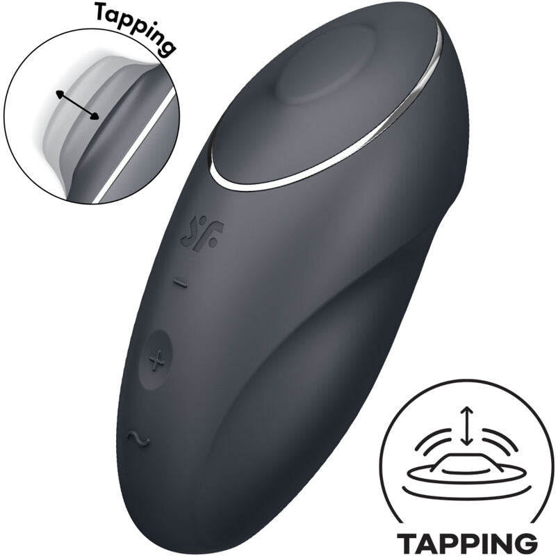 SATISFYER - TAP & CLIMAX 1 VIBRADOR LAY-ON CINZA