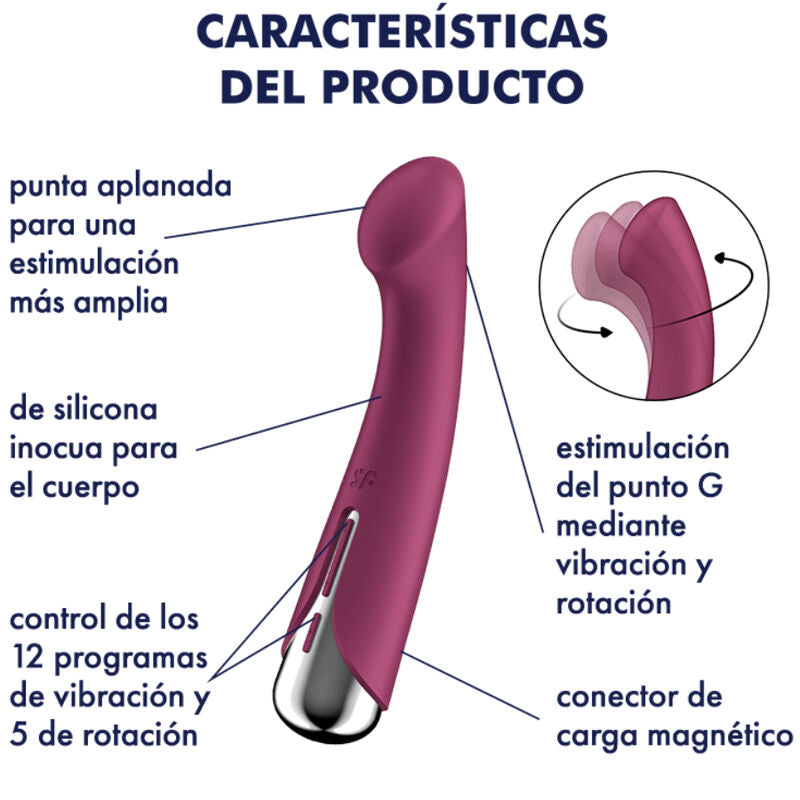 SATISFYER - VIBRADOR G-SPORT 1 ROTATOR AZUL