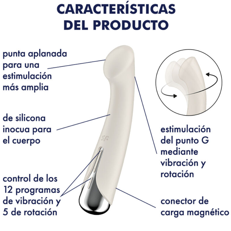 SATISFYER - VIBRADOR G-SPORT 1 ROTATOR AZUL