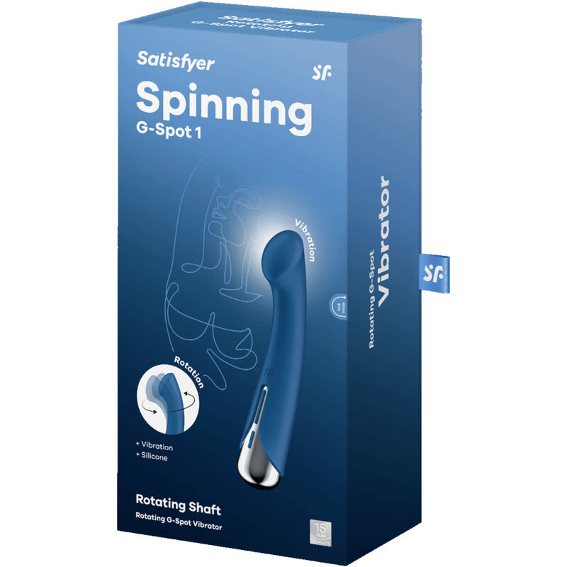 SATISFYER - VIBRADOR G-SPORT 1 ROTATOR AZUL
