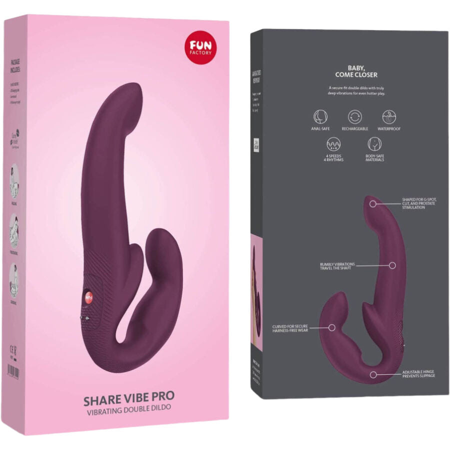FUN FACTORY - SHARE VIBE PRO VIBRADOR DOBLE GRIS
