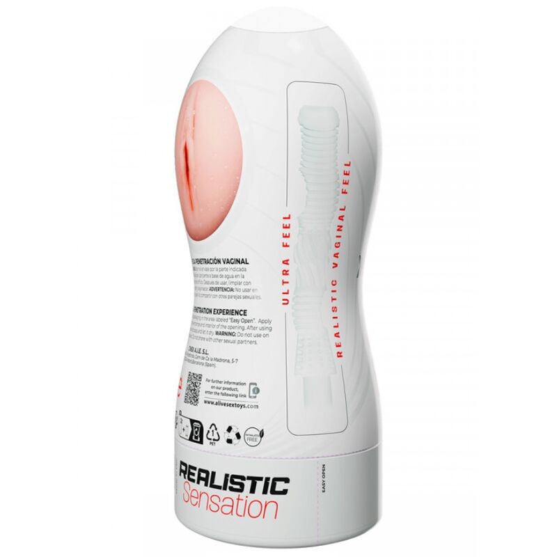 ALIVE - MAXI FLEX MASTURBADOR MASCULINO VAGINAL TAMANHO G