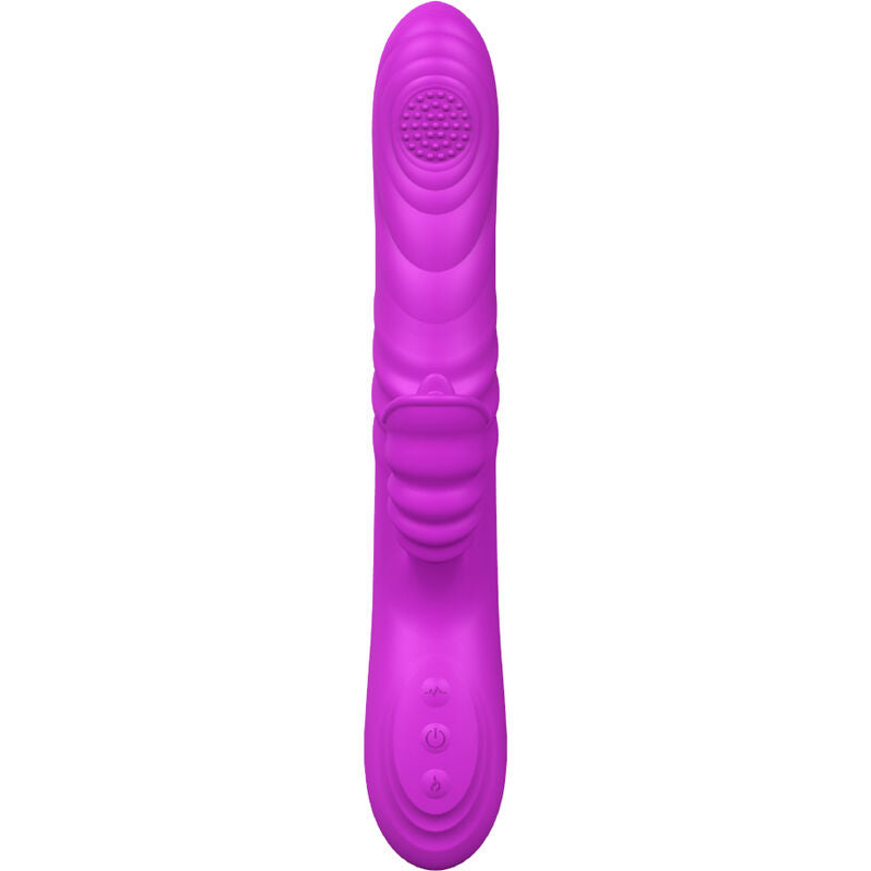 ARMONY - ANGELIA VIBRADOR MULTIFUNCIONAL COM LÍNGUA ESTIMULANTE EFEITO DE CALOR VIOLETA