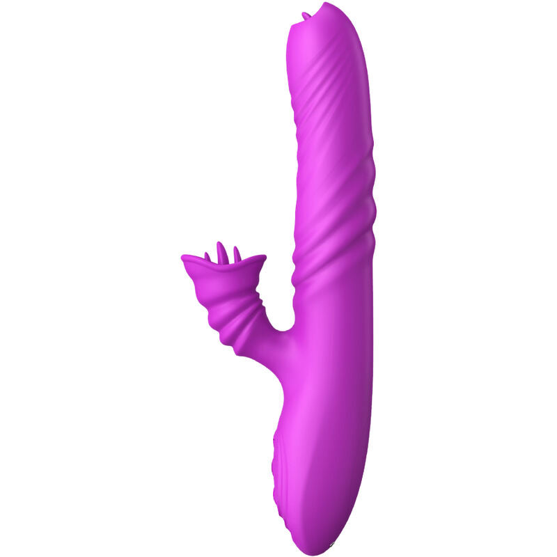 ARMONY - ANGELIA VIBRADOR MULTIFUNCIONAL LÍNGUA DUPLA EFEITO CALOR VIOLETA