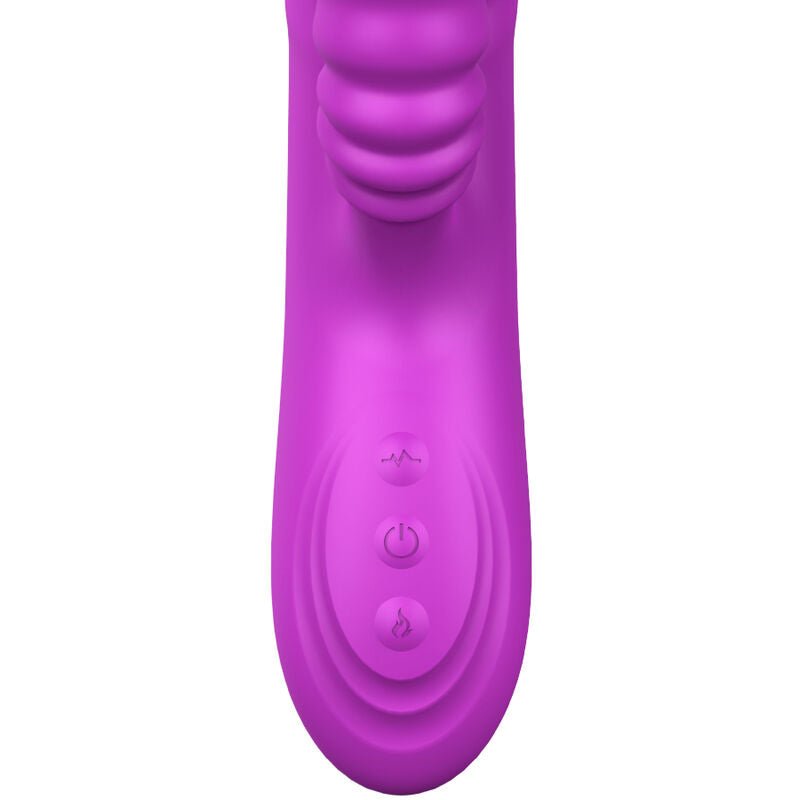 ARMONY - ANGELIA VIBRADOR MULTIFUNCIONAL LÍNGUA DUPLA EFEITO CALOR VIOLETA