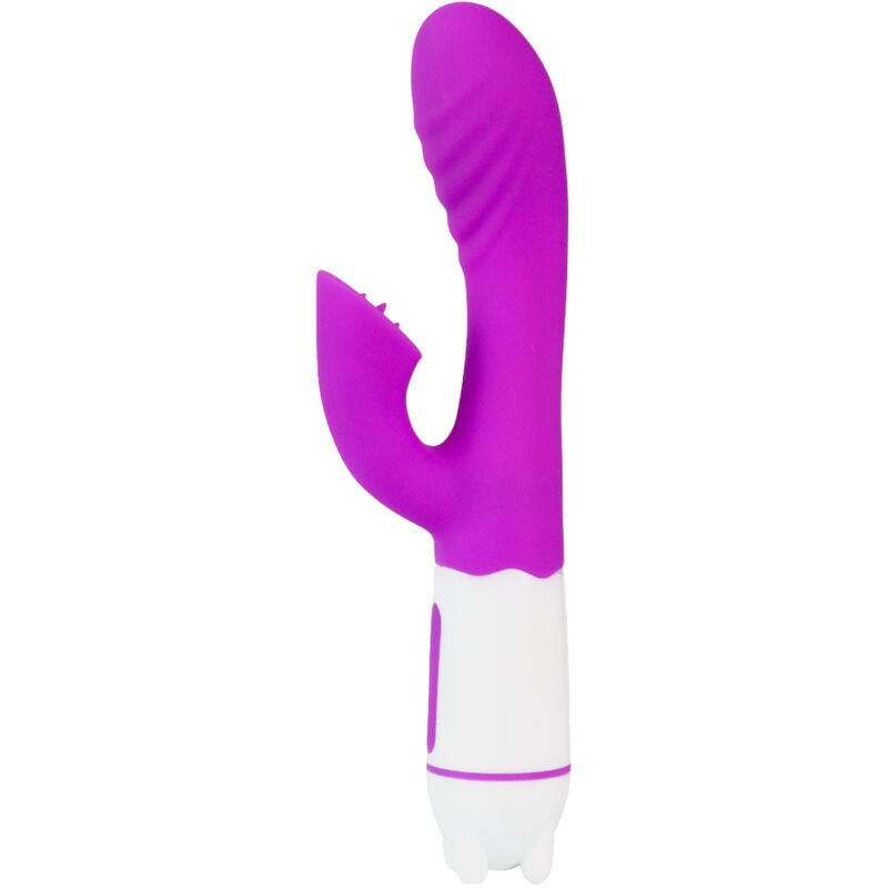 ARMONY - VIBRADOR Y ESTIMULADOR HAPPY CON LENGUA RECARGABLE VIOLETA