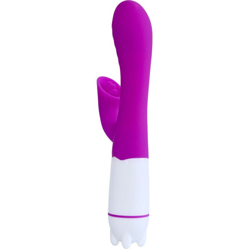 ARMONY - VIBRADOR Y ESTIMULADOR HAPPY CON LENGUA RECARGABLE VIOLETA