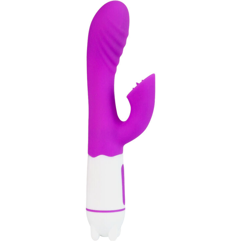 ARMONY - VIBRADOR Y ESTIMULADOR HAPPY CON LENGUA RECARGABLE VIOLETA
