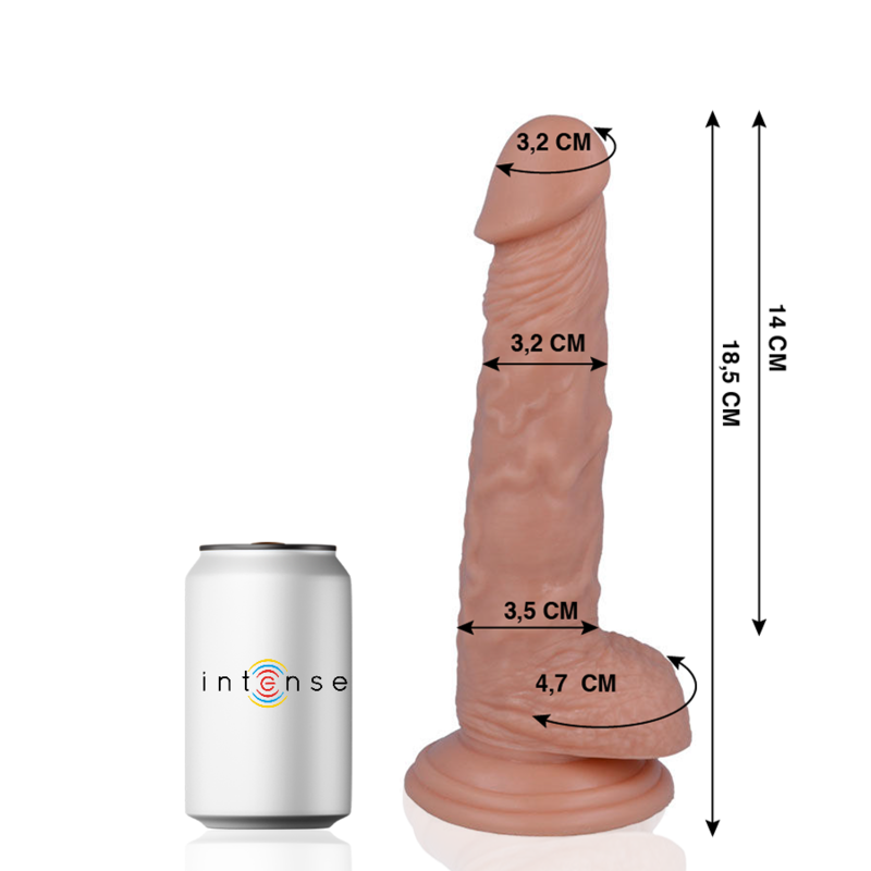 MR INTENSE - 13 Pênis Realistas 18,5 CM -O- 3,2 CM
