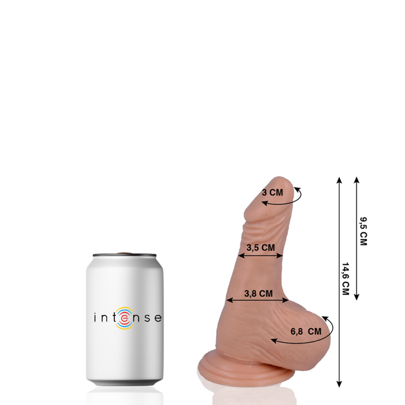 MR INTENSE - 1 Pênis Realista 14,6 CM -O- 3,5 CM
