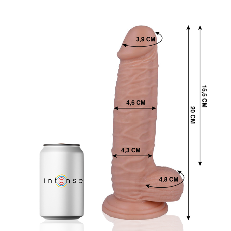 MR INTENSE - 20 Pênis Realistas 20 CM -O- 4,6 CM