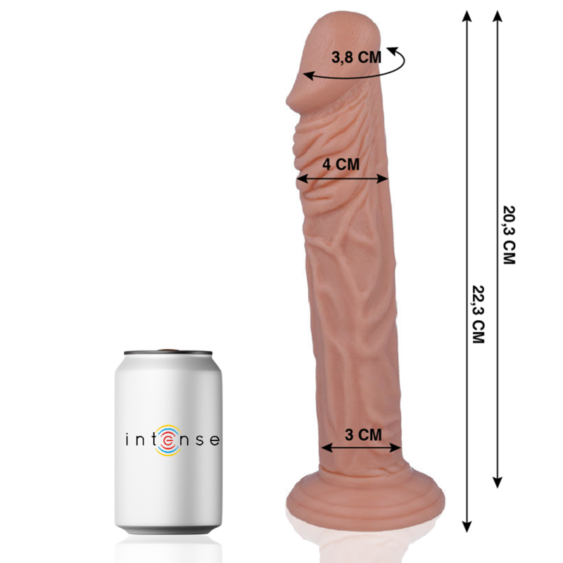 MR INTENSE - 27 Pênis Realista 22,3 CM -O- 4 CM