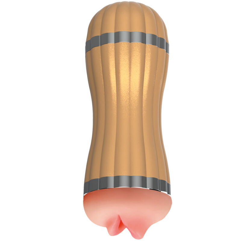 ARMONY - BEVIS MASTURBADOR DOBLE VAGINA Y BOCA DORADO