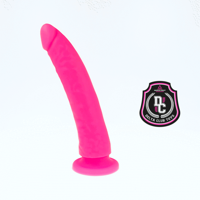 DELTA CLUB - JUGUETES DILDO ROSA SILICONA MÉDICA 20 CM -O- 4 CM