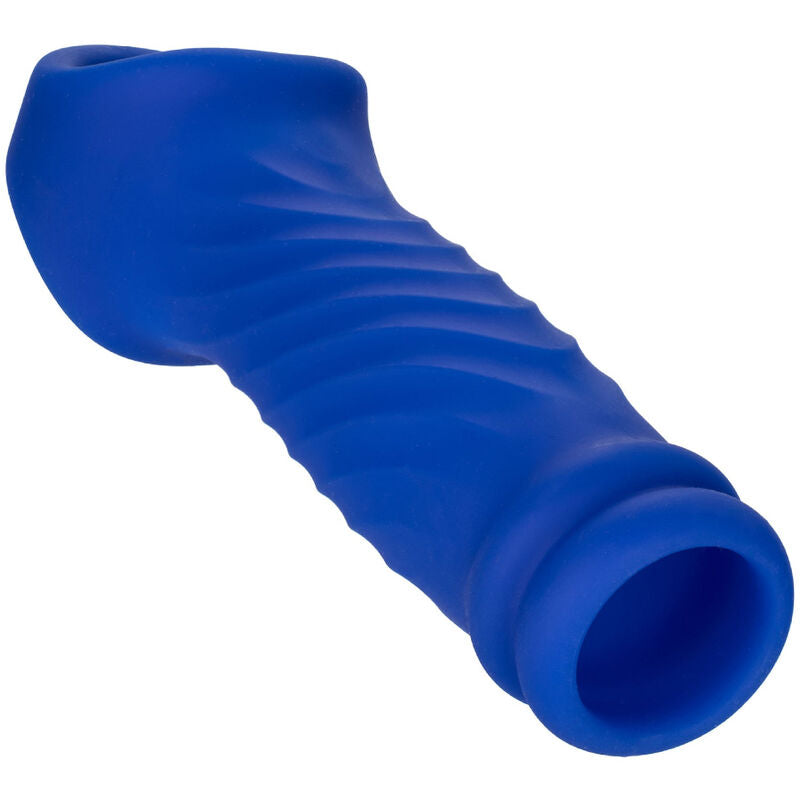 CALEXOTICS - CAPA PARA PÊNIS ADMIRAL WAVE SILICONE LÍQUIDO AZUL