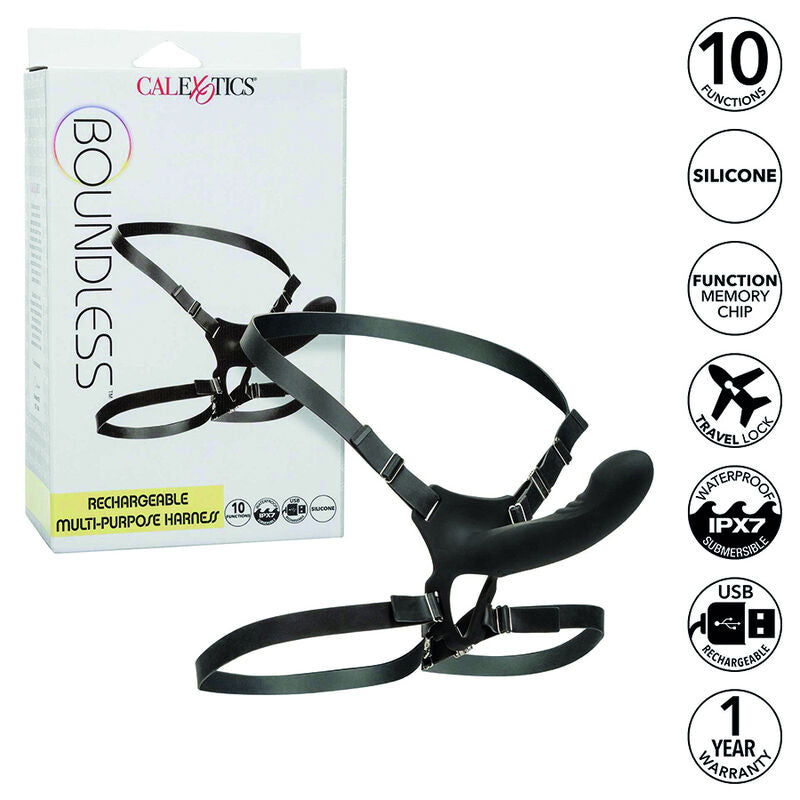 CALEXOTICS - ARNÊS MULTI-PORPO RECARREGÁVEL BOUNDLESS