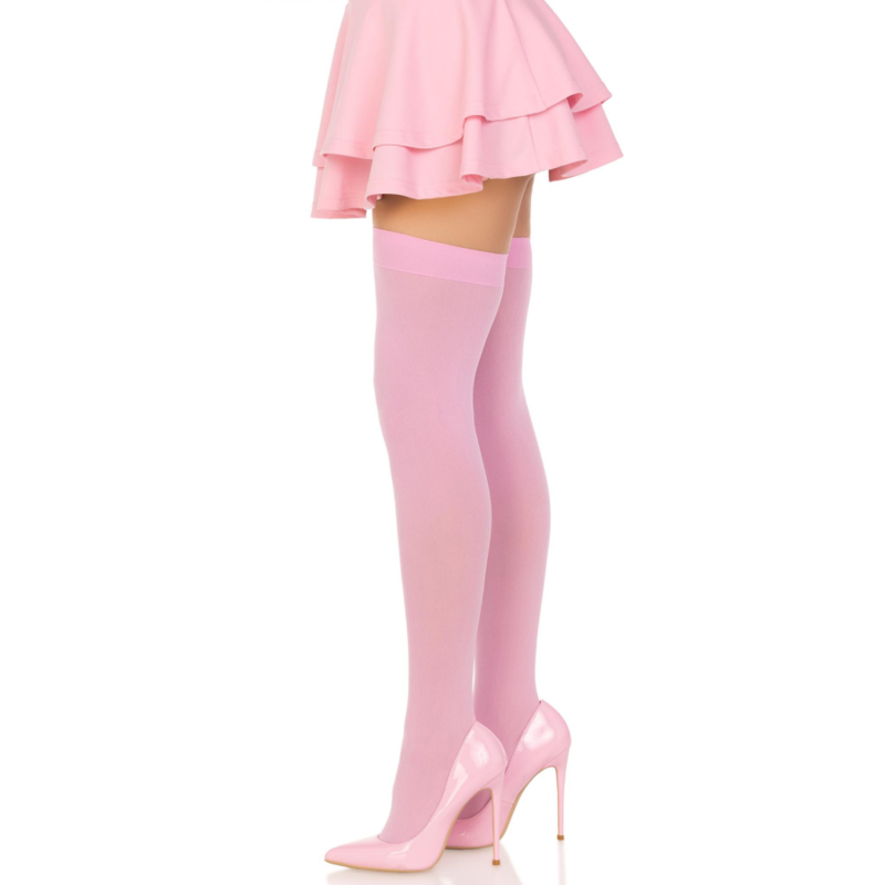LEG AVENUE - MEIAS DE NYLON ROSA
