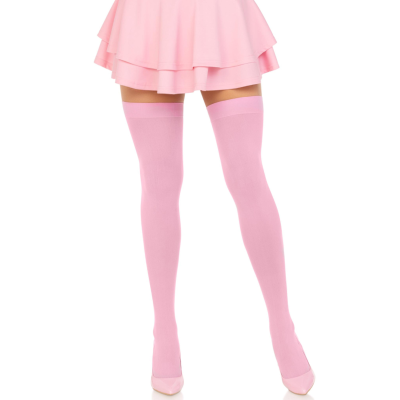 LEG AVENUE - MEIAS DE NYLON ROSA