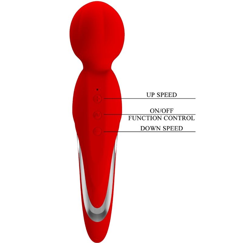 PRETTY LOVE - WALTER VIBRADOR WAND VERMELHO