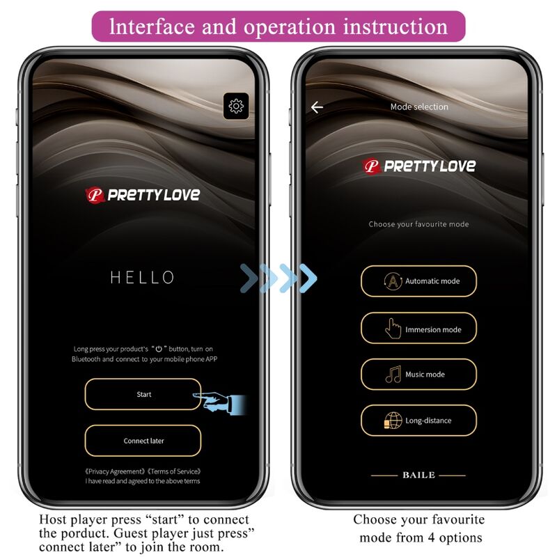 PRETTY LOVE - VIBRADOR CATALINA APP CONTROLE REMOTO ROXO