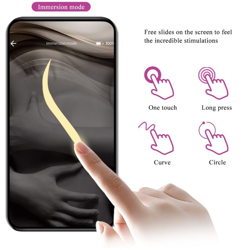 PRETTY LOVE - VIBRADOR CATALINA APP CONTROLE REMOTO ROXO
