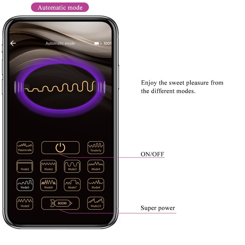 PRETTY LOVE - VIBRADOR CATALINA APP CONTROLE REMOTO ROXO