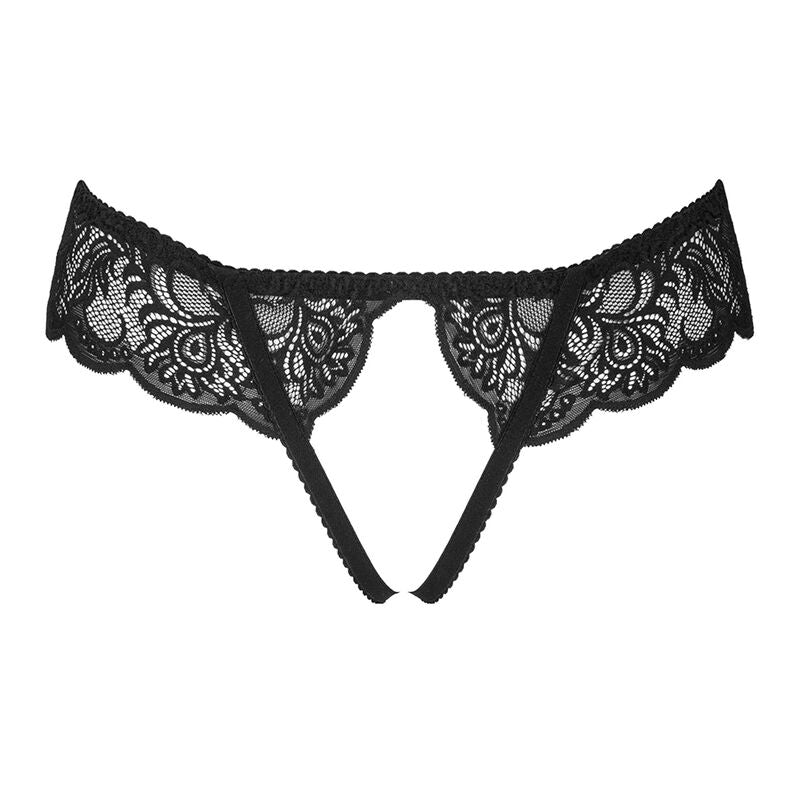 LIVCO CORSETTI FASHION - LOVE STORY LC 90679 CALCINHA CROTCHLESS PRETA G/GG