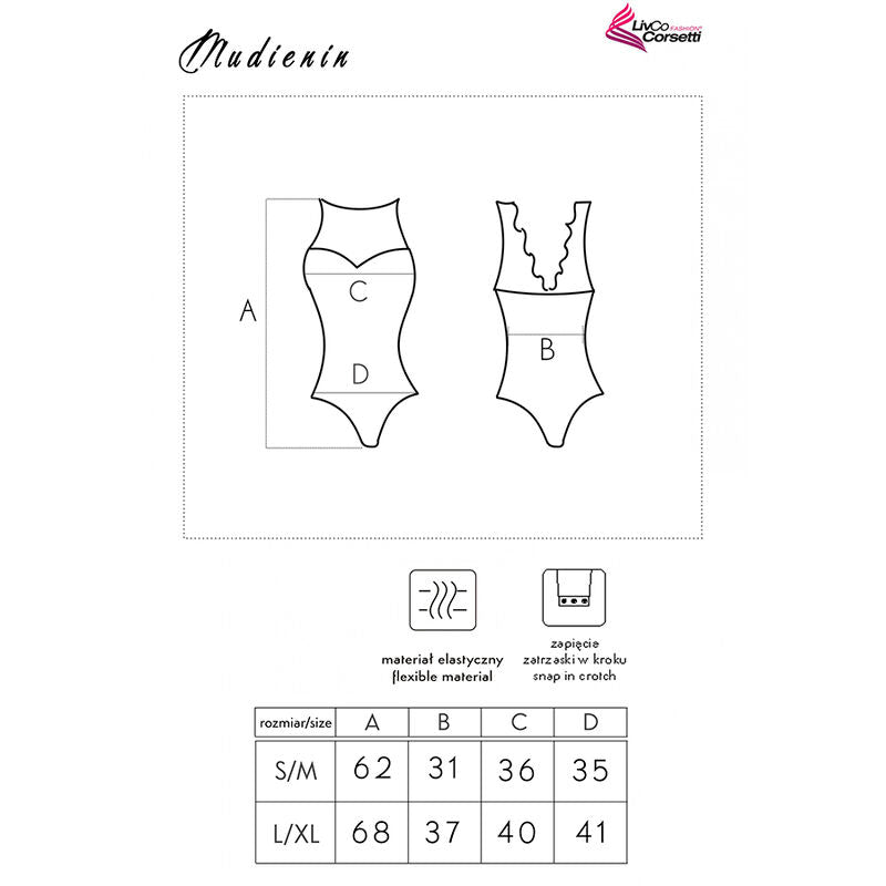 MODA LIVCO CORSETTI - MUDIENIN LC 90654 CUERPO NEGRO L/XL