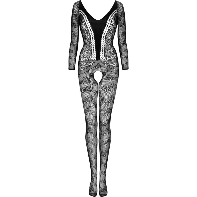 LIVCO CORSETTI FASHION - CORDILL LC 17358 BODYSTOCKING CROTCHLESS PRETO TAMANHO ÚNICO