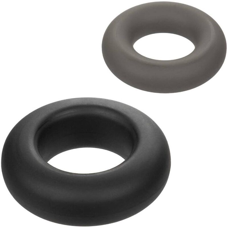 CALEXOTICS - ALPHA PROLONG CONJUNTO DE 2 ANÉIS CINZA