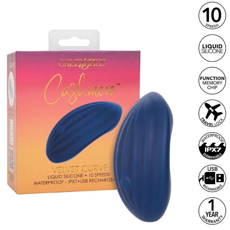 CALEXOTICS - TERCIOPELO DE CACHEMIRA AZUL CURVO
