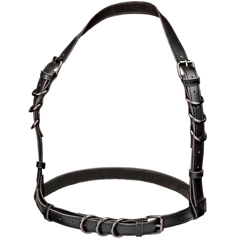 CALEXOTICS - ARREIO COM FIVELA EUPHORIA PLUS SIZE HALTER PRETO