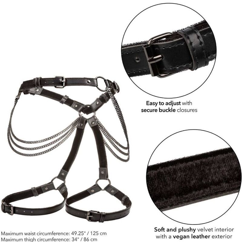 CALEXOTICS - ARREIO DE COXAS MULTI CORRENTES EUPHORIA PLUS SIZE