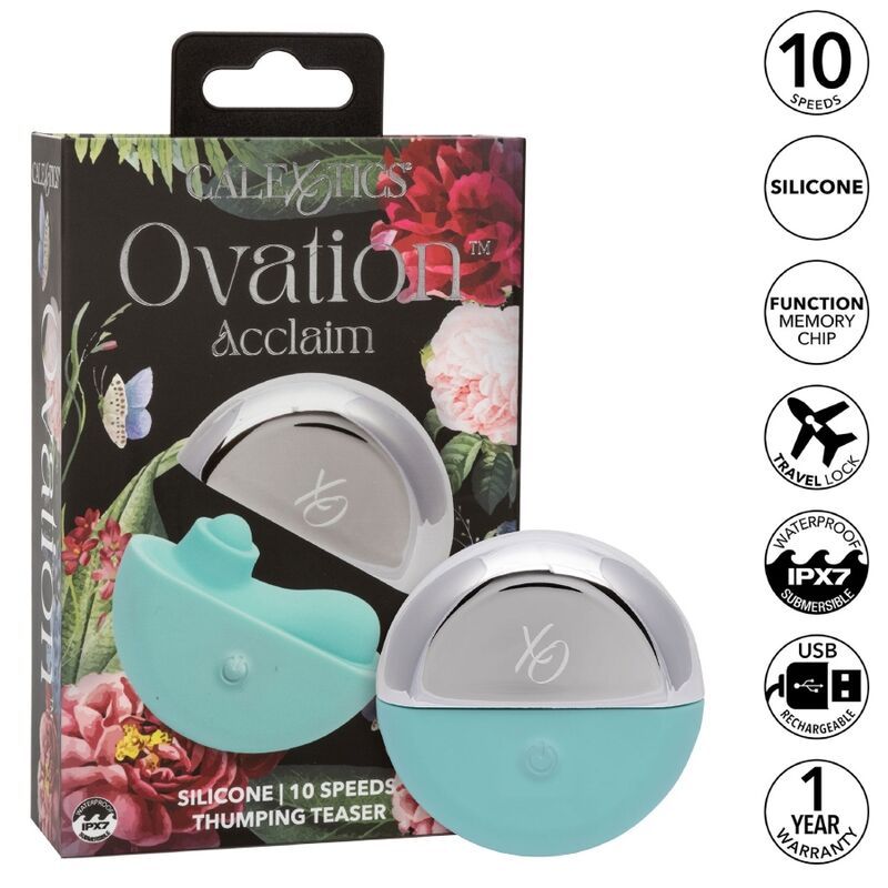 CALEXOTICS - ESTIMULADOR OVATION ACCLAIM AQUA GREEN