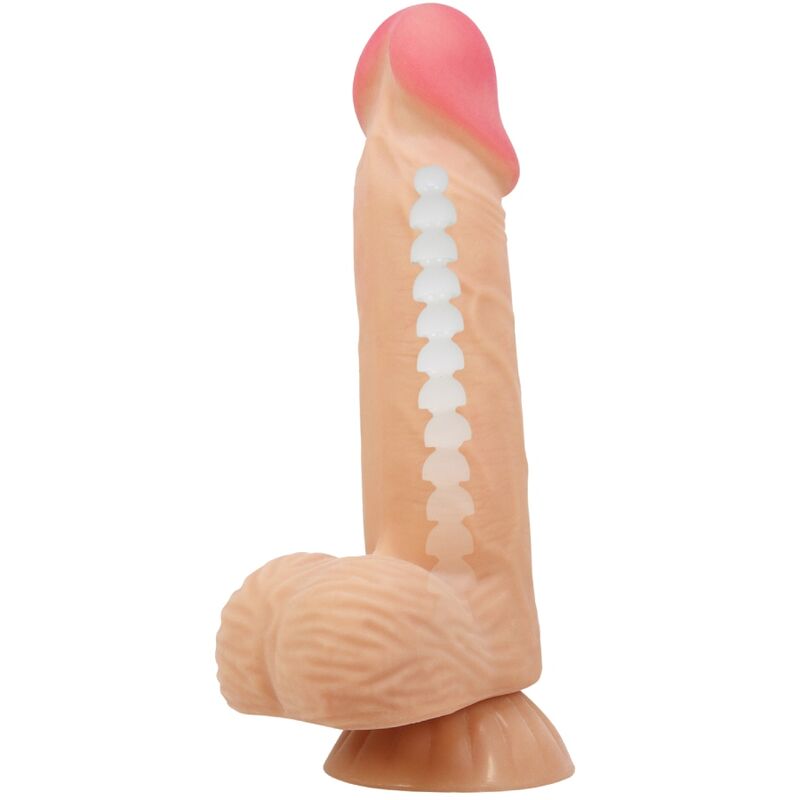 PRETTY LOVE - SÉRIE PELE DESLIZANTE DILDO REALISTA COM VENTOSA DESLIZANTE 20,6 CM
