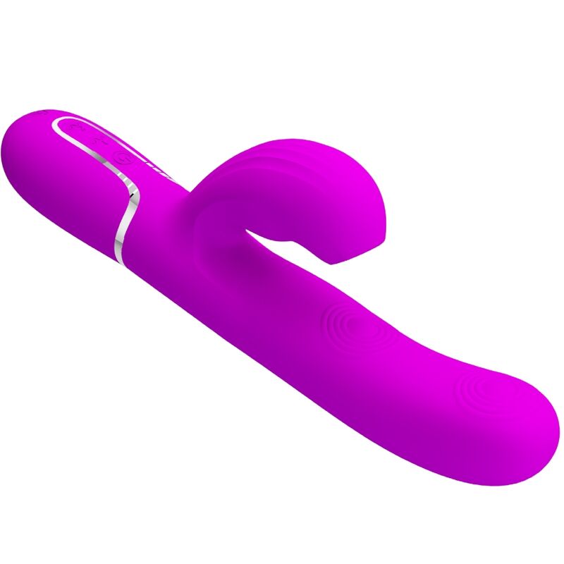 PRETTY LOVE - VIBRADOR MULTIFUNCIÓN 3 EN 1 PUNTO G PERLITA VIOLETA