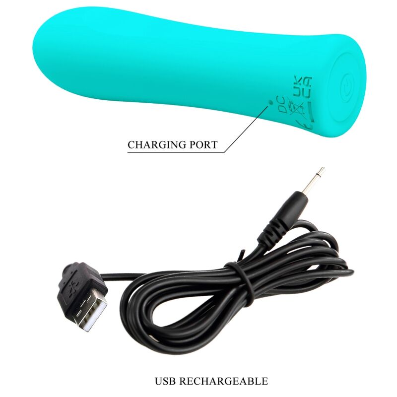 PRETTY LOVE - VIBRADOR ALFREDA SUPER POWER VERDE AGUA