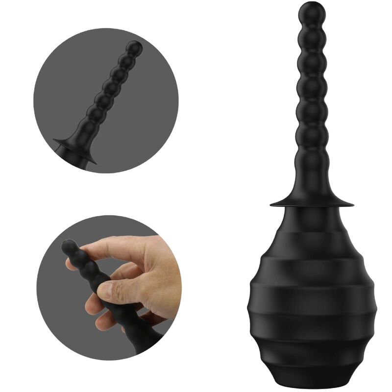 MR PLAY - DUCHA ANAL BLKM7 SUPER POWER PRETO