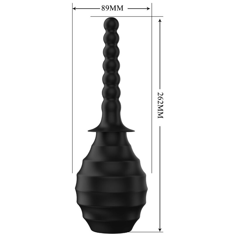 MR PLAY - DUCHA ANAL BLKM7 SUPER POWER PRETO