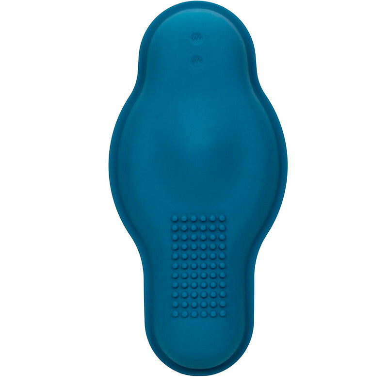 CALEXOTICS - MASAJEADOR DE JINETE DOBLE MOTOR CONTROL REMOTO AZUL