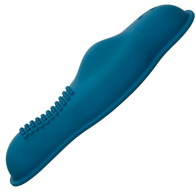 CALEXOTICS - MASAJEADOR DE JINETE DOBLE MOTOR CONTROL REMOTO AZUL