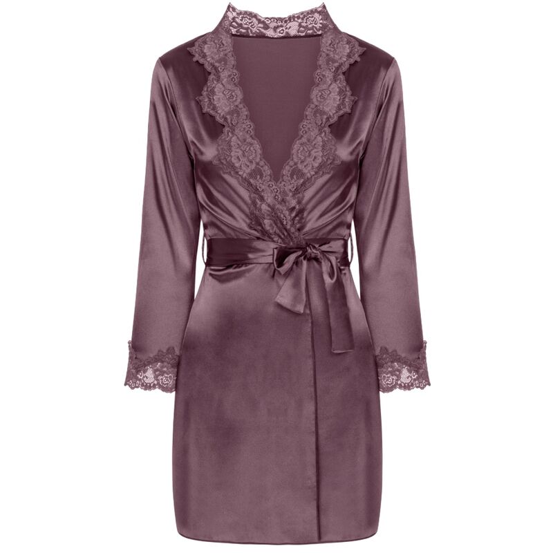 LIVCO CORSETTI FASHION - JACQUELINE LC 90249 ROUPÃO + CAMISA + CALCINHA VIOLETA G/GG