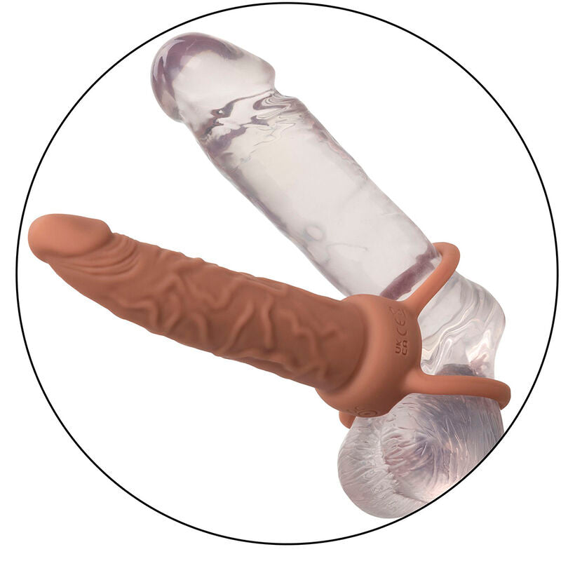 CALEXOTICS - PERFORMANCE MAXX RECARGABLE DOBLE PENETRADOR PIEL MARRÓN
