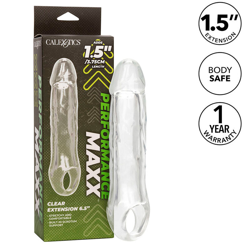 CALEXOTICS - PERFORMANCE MAXX CLEAR EXTENSÃO 6,5 TRANSPARENTE