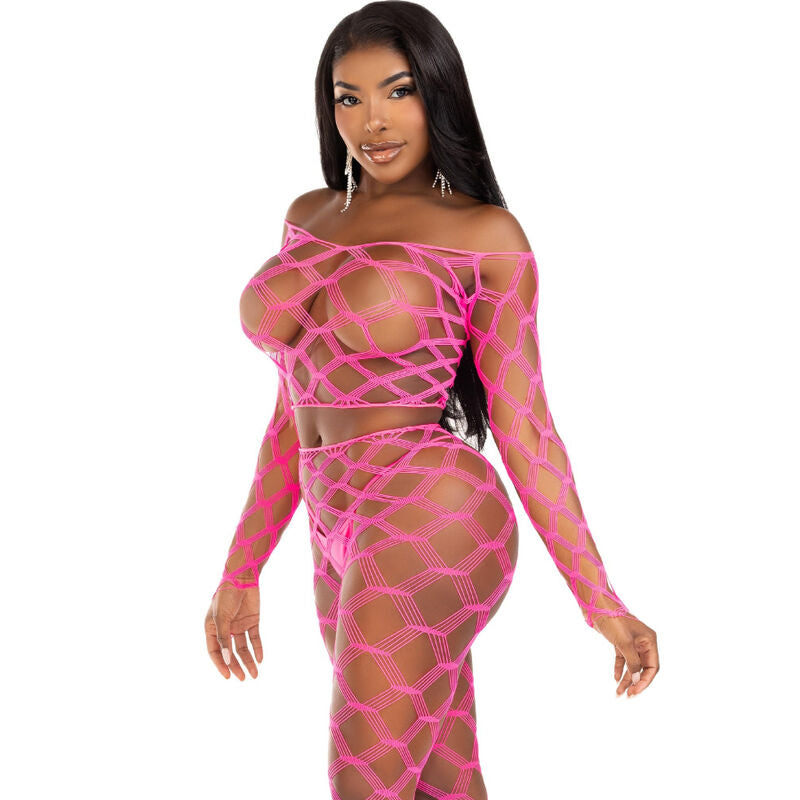 LEG AVENUE - TOP E LEGGINS HARDCORE VIOLETA