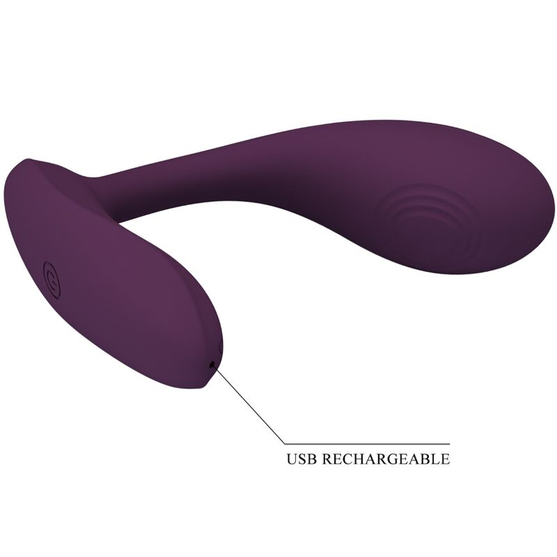 PRETTY LOVE - BAIRD G-SPOT 12 VIBRAÇÕES RECARREGÁVEIS LILA APP
